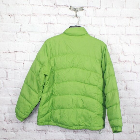 LL Bean Green Goose Down Puffer Jacket Quilted Heavyweight Size XL - Picture 6 of 10